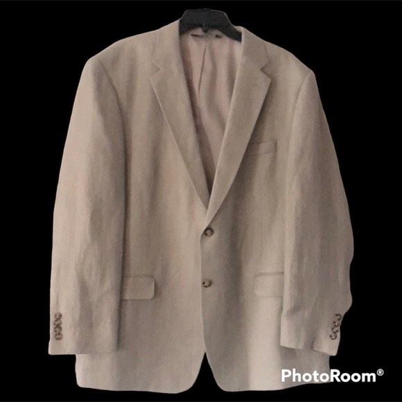 COPY - Jos. A. Bank Tweed Sport Coat 46R NWOT Neutral Versatile Color 2 Button - Picture 1 of 11
